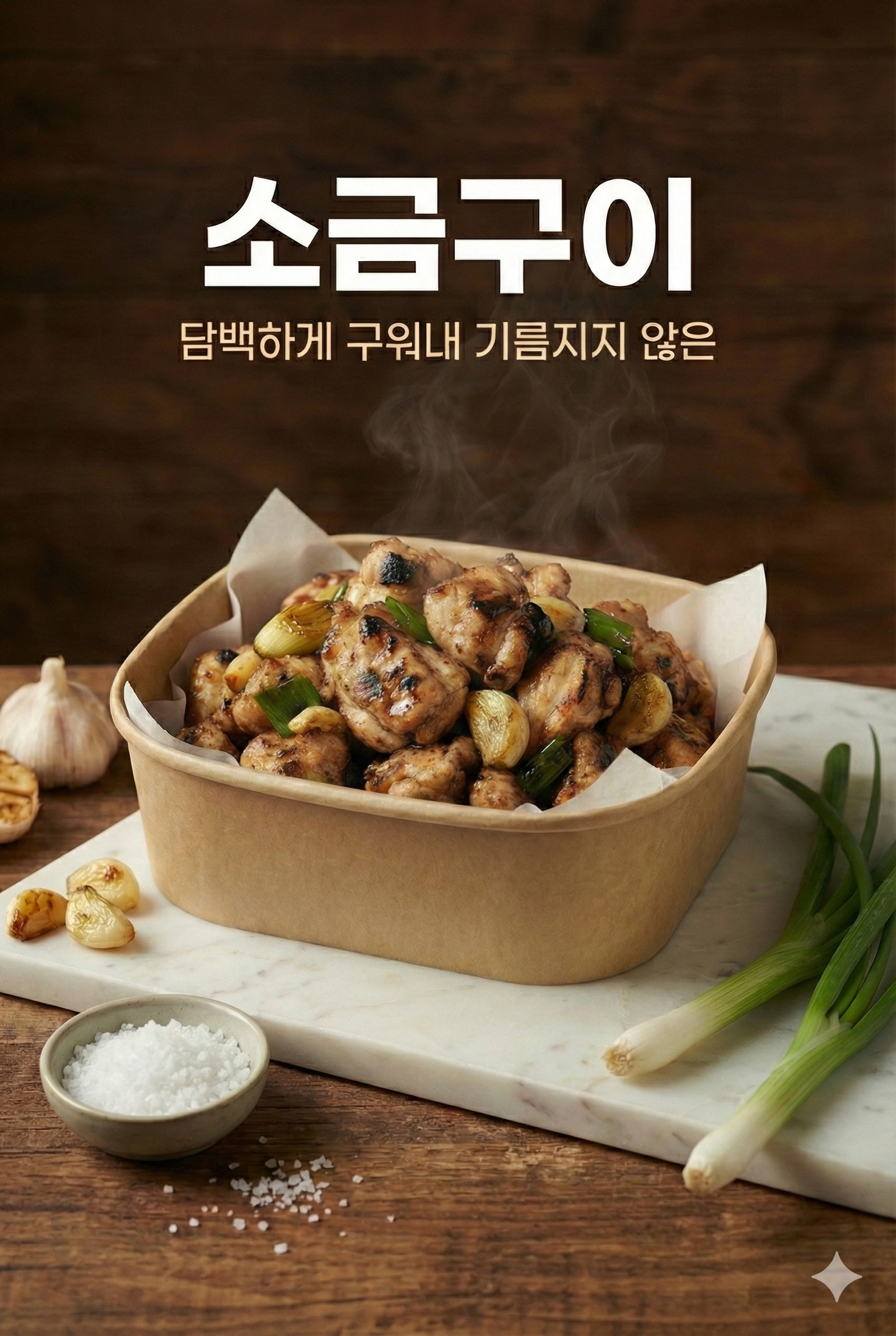 소금구이 컵닭